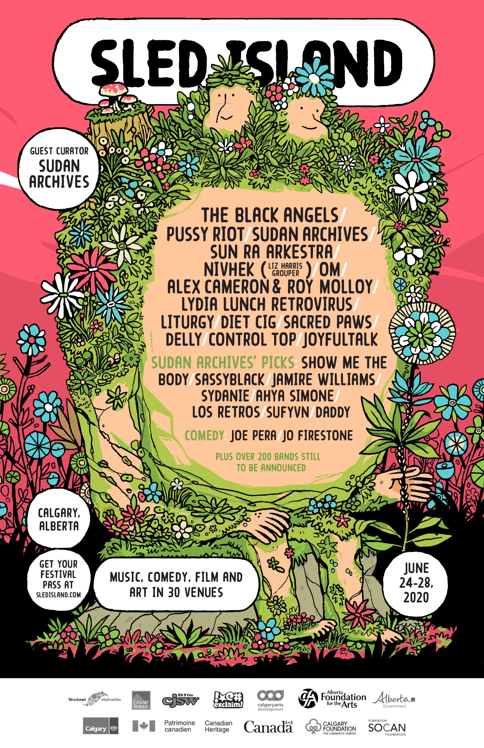 Sled Island 2020 First Wave Lineup Announced Sled Island