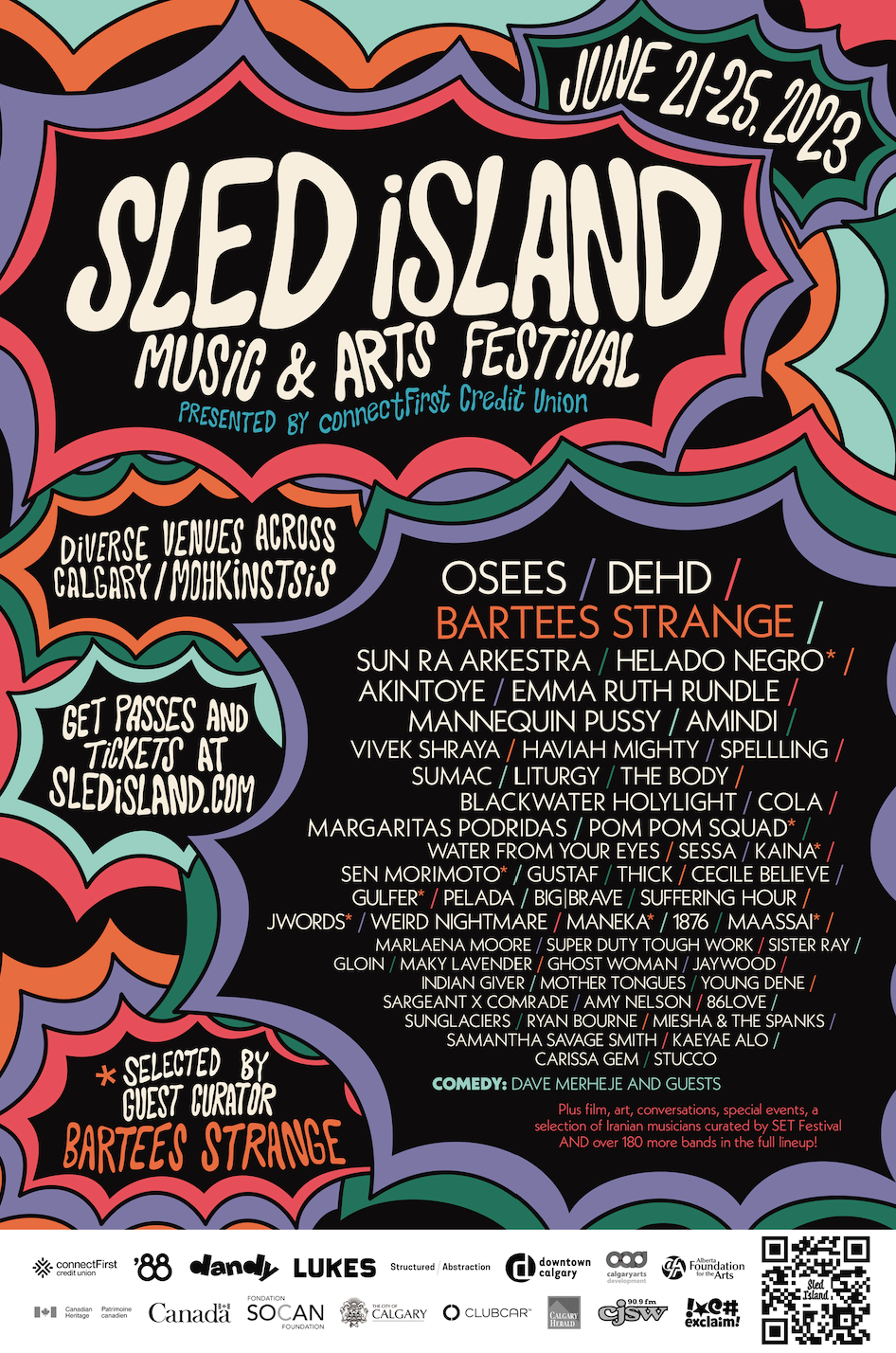 Sled Island 2023 Full Music and Comedy Lineup Announcement Sled Island