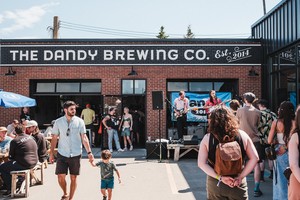 Photo taken at Sled Island 2024 of Dandy Brewing parking lot